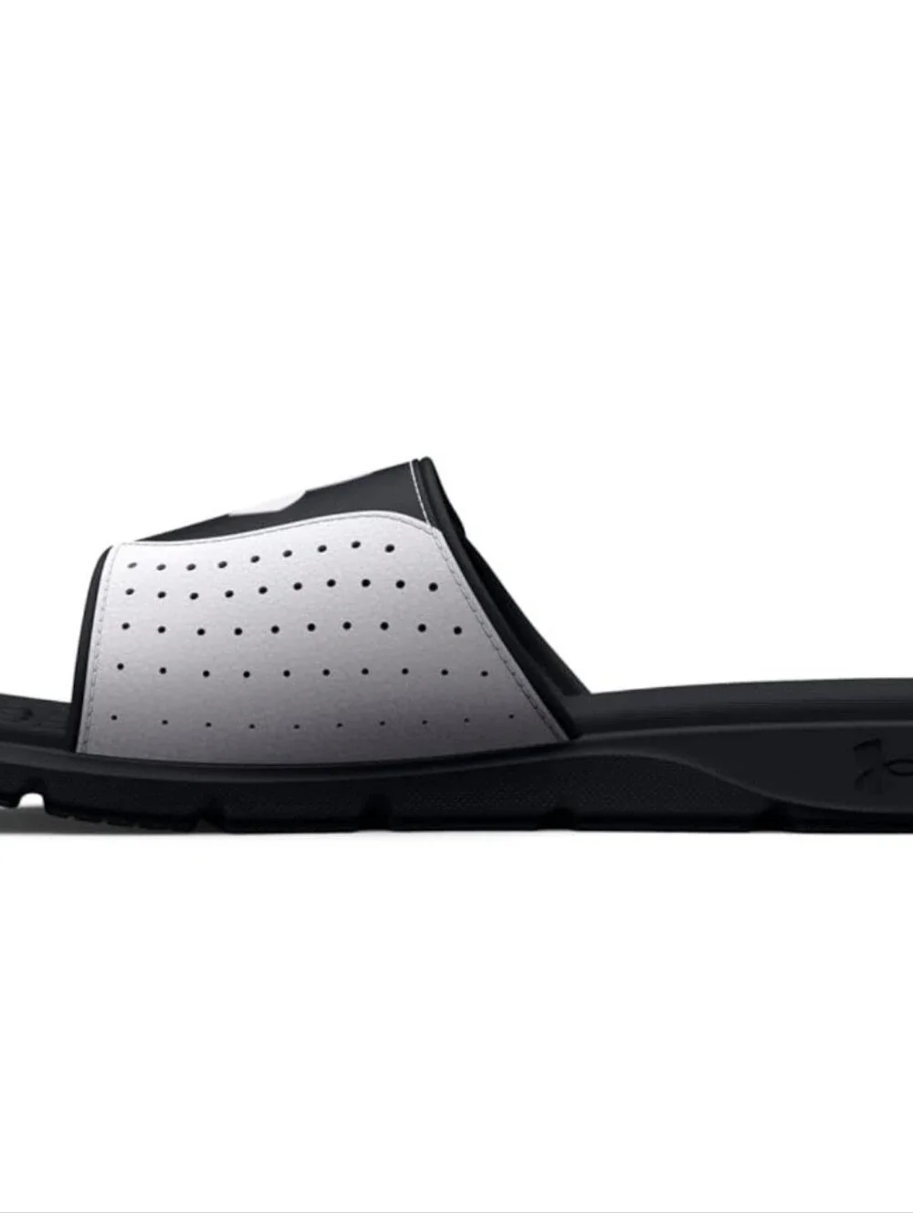 Under Armour Men's UA M Ignite Pro SL Black White Slides NWOB 3026023-003 Sz 18